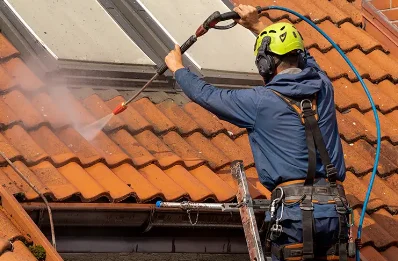 Démoussage et hydrofuge de toiture à Gaillefontaine